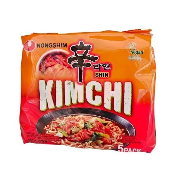 Nongshim Shin Kimchi Noodle 600g – 120g x 5 Packs