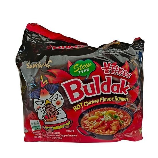 Buldak Noodles Stew Hot Chicken Ramen (5 Packs) – 650g